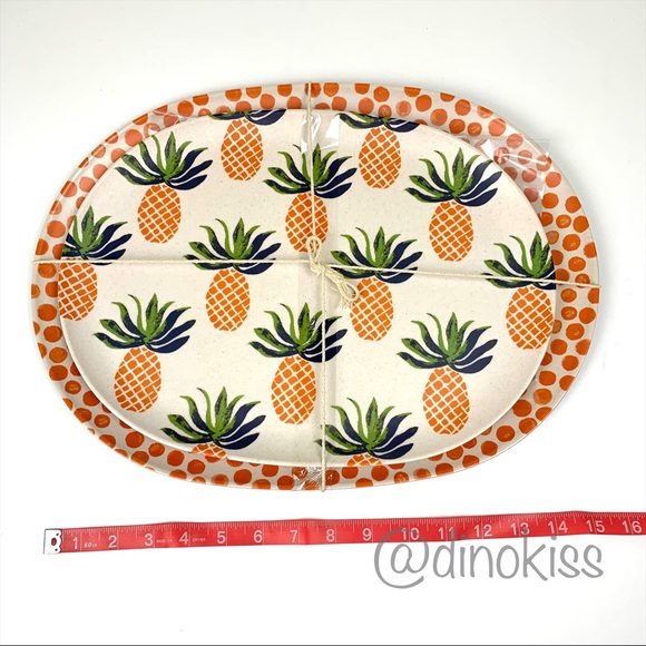 OPALHOUSE 7 piece Pineapple Serving Platters and Serveware Set - Picture 9 of 16